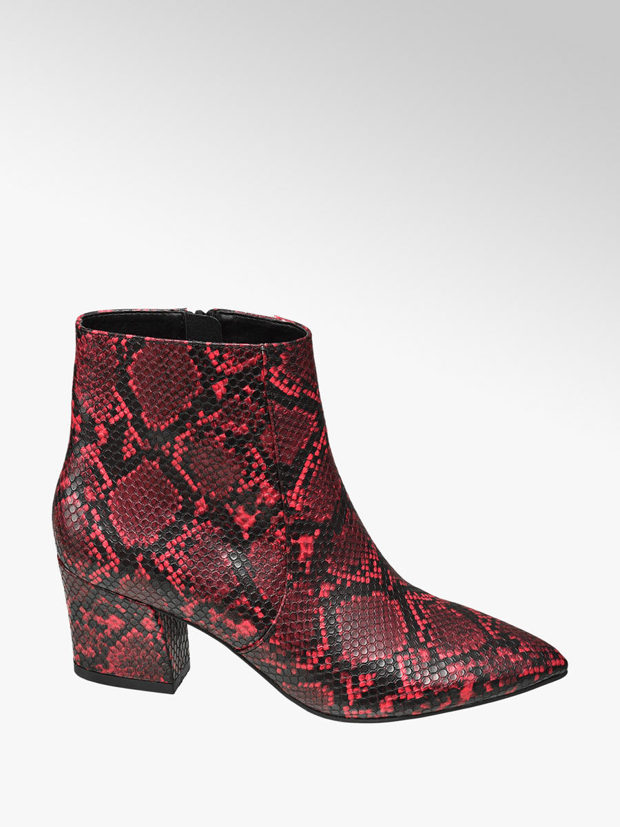 Star Collection Stiefeletten in Rot | DEICHMANN AT rote leder stiefeletten damen